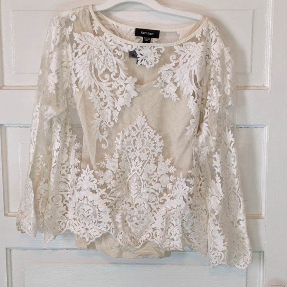 White lace top